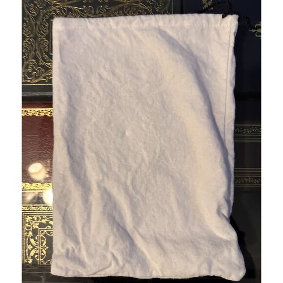 Gunmetal Designer Drawstring Dust Bag For Accessories, Storage 9” X 13” - Picture 5 of 5